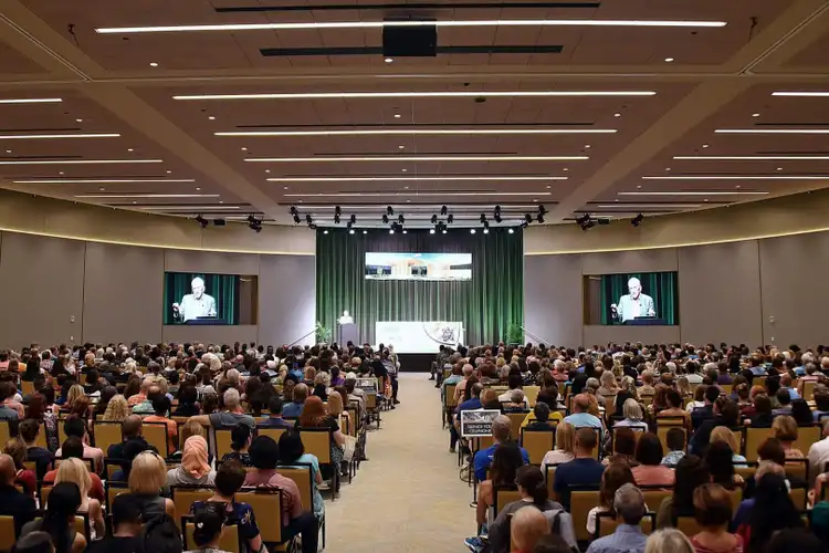 Dr. T Colin Campbell talks "Health: Nutrition First, Pills Second” at the International Meditation Center