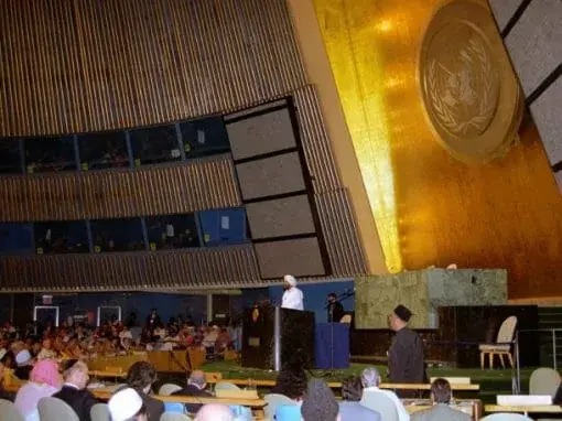 Sant Rajinder Singh Ji Maharaj addresses United Nations Millenium World Peace Summit