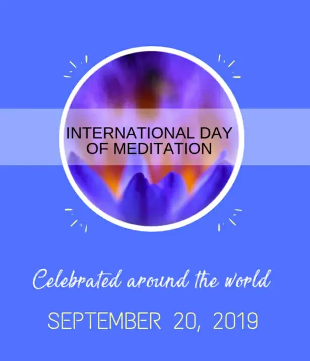 Poster International Day of Meditation Rajinder Singh
