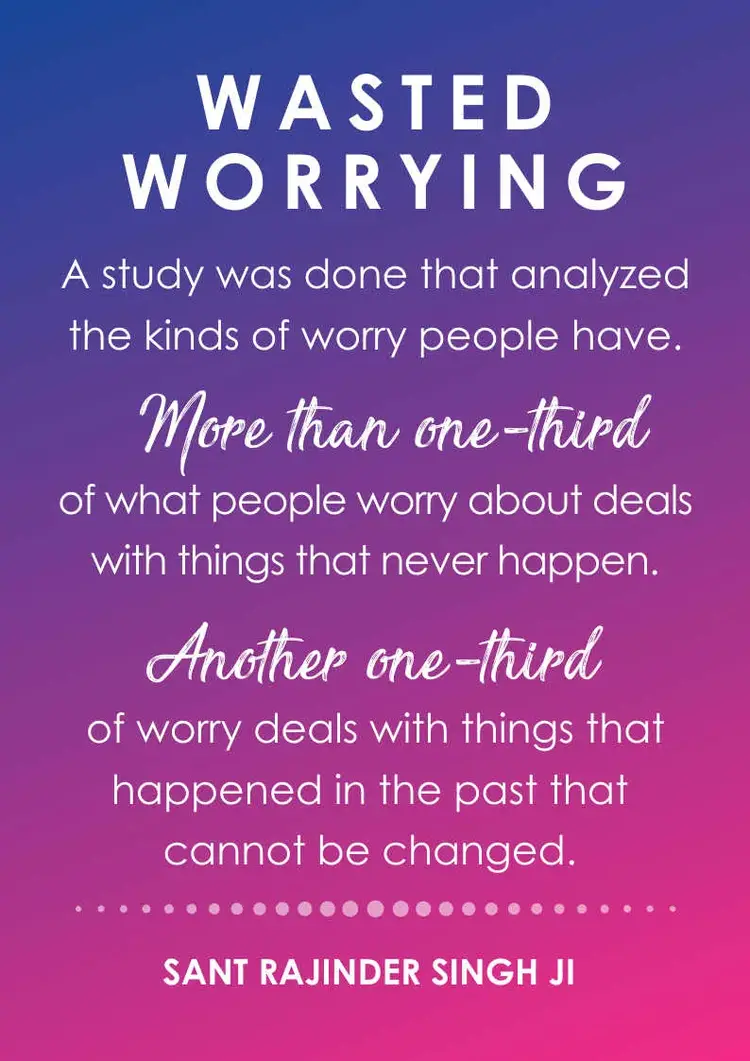 quote no worrying benefit to meditation