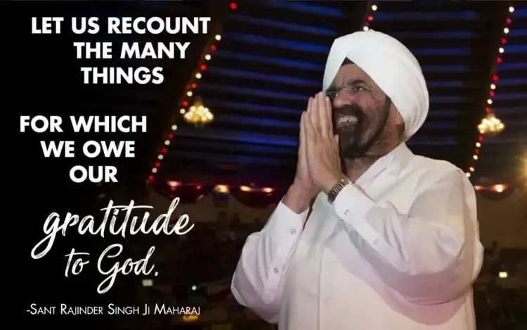 Gratitude to God