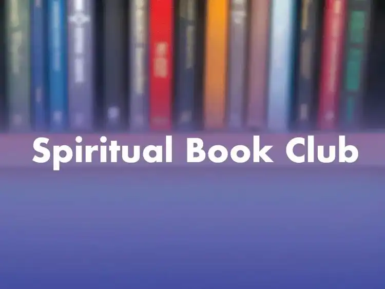 Spiritual Book Club banner - open books